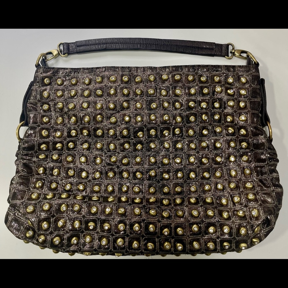 Brown/Gold Rhinestone handbag